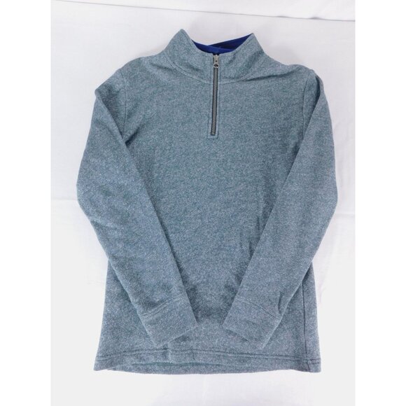 Place Other - PLACE Sweatshirt Boys 14 Blue Long Sleeve Fleece 1/4 Zip Mock Neck Pullover